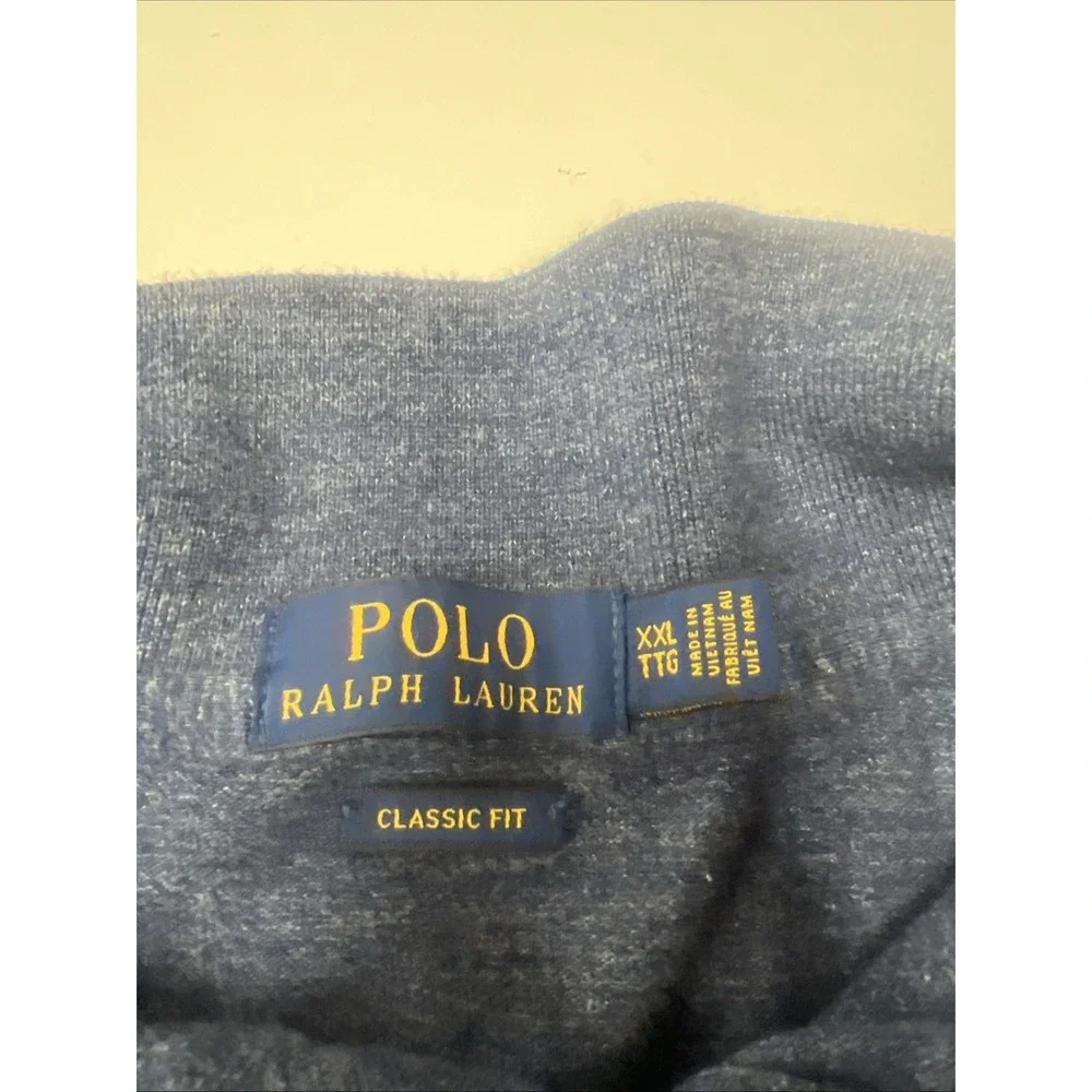 Ralph Lauren Mend Polo Shirt 2XL‎ TTG Blue 100% Cotton Short Sleeve